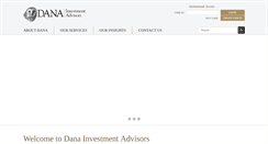 Desktop Screenshot of danainvestment.com